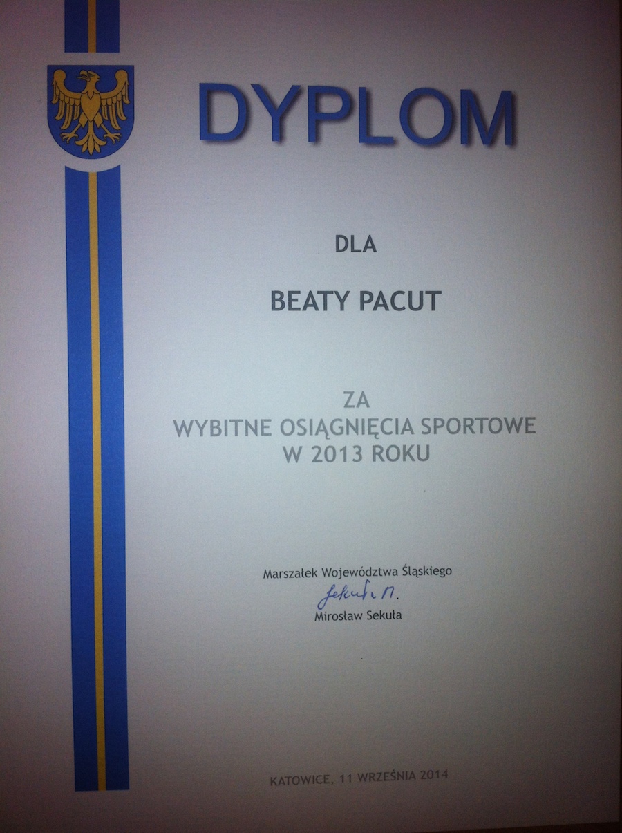 Dyplom Beata Pacut